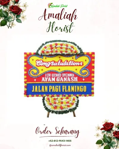 Bunga Papan Congratulation di Kenali Asam Bawah